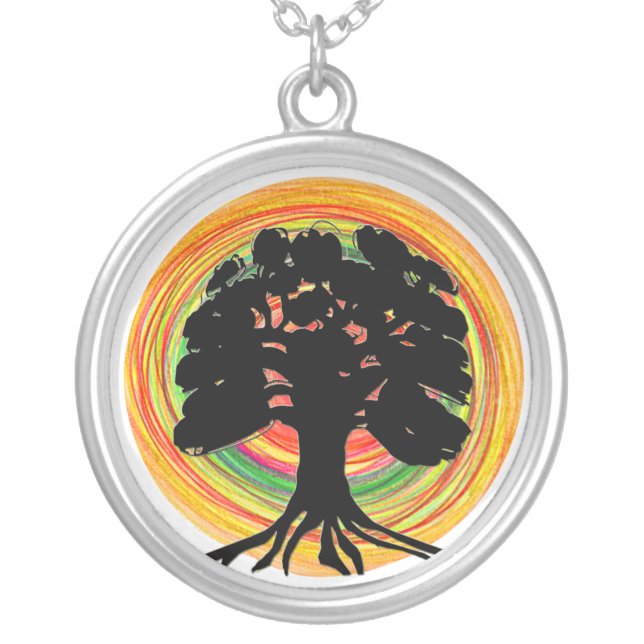 Black Tree Necklace (Front)