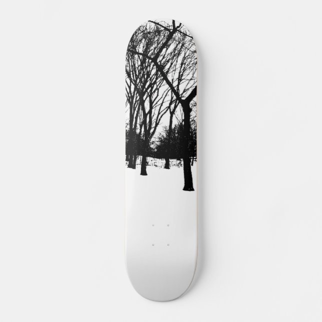 black trees skateboard (Front)