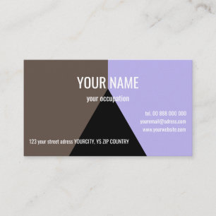 BLACK TRIANGLE Standard, 3.5" x 2.0" Business Card
