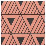 Black Triangles Modern Pattern Custom Background Fabric