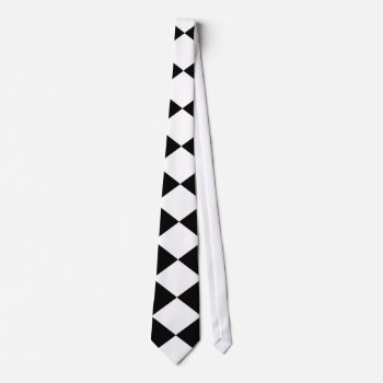 Black Triangles Neck Tie by freepaganpages at Zazzle