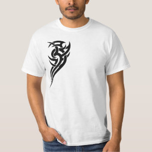 Black Tribal 2 Piece Chest Design 5 T-Shirt