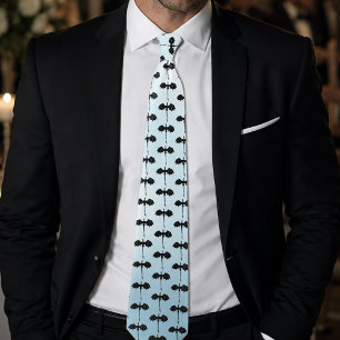 Black Tribal Flight Dragon Fantasy Blue Sky Neck Tie
