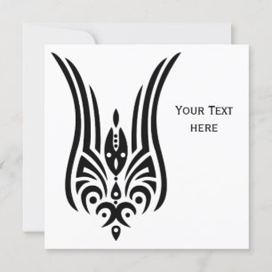 BLACK Tribal Tattoo - tulip + your ideas