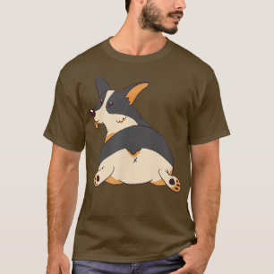 Black Tricolor Corgi Cute Corgi Design  T-Shirt