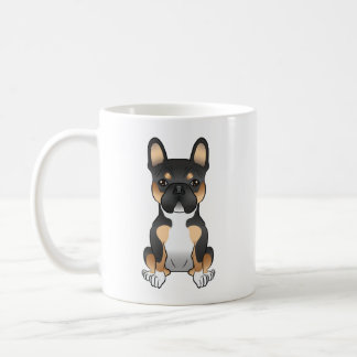 Black Tricolor French Bulldog / Frenchie Cute Dog Coffee Mug
