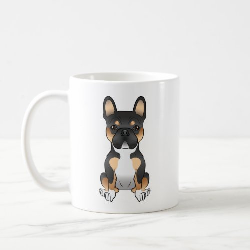 Black Tricolor French Bulldog  Frenchie Cute Dog Coffee Mug