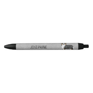Black Tricolor Pembroke Welsh Corgi And Your Name Pen