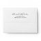 Black Trim Script Return Address Mailing