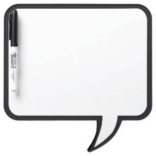 Black Trim Speech Bubble Wall Decor Customize This Dry Erase Board