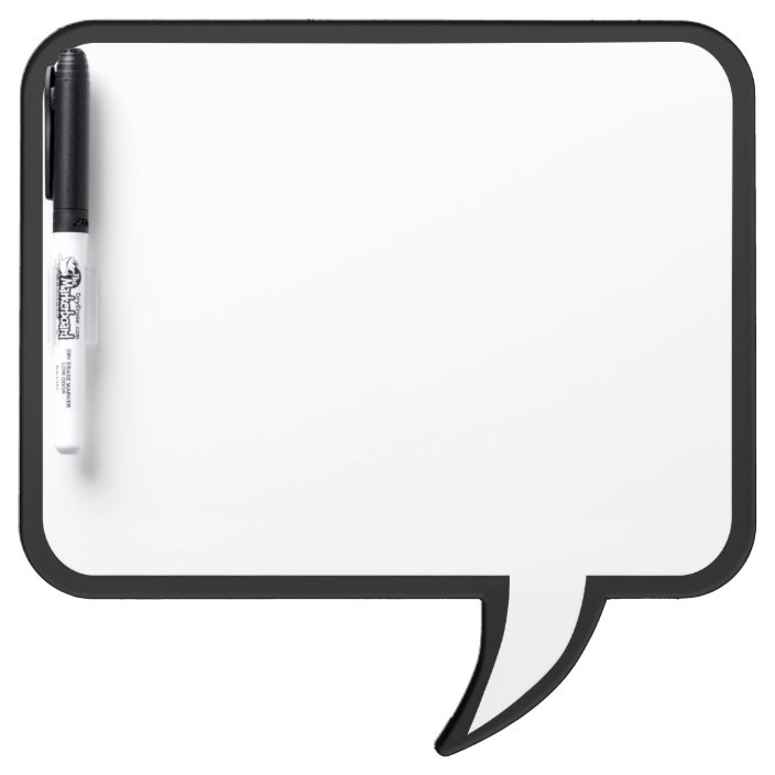 Black Trim Speech Bubble Wall Decor Customize This Dry Erase