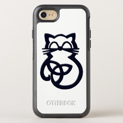 Black Trinity Knot Celtic Cat iPhone 8/7 Case