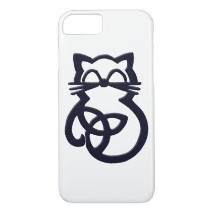 Black Trinity Knot Celtic Cat iPhone 8/7 Case