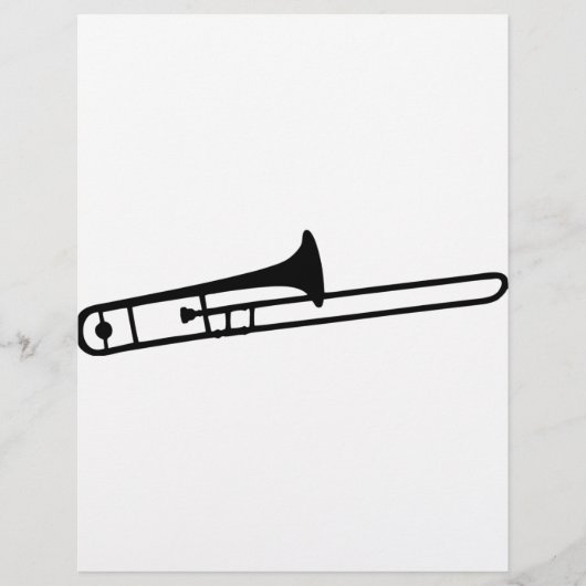 black trombone instrument icon (Front)