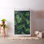 Black Tropical Pattern Fabric