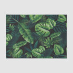 Black Tropical Pattern Tissue Paper