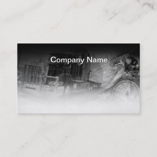 Customizable Black Truck Business card