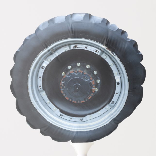 Black Truck Wheel Balloon (Front)