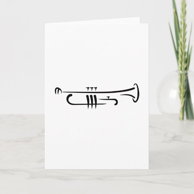 Black Trumpet Card (Front)