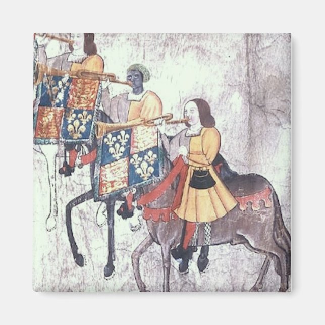 Black Trumpeter Magnet (Front)