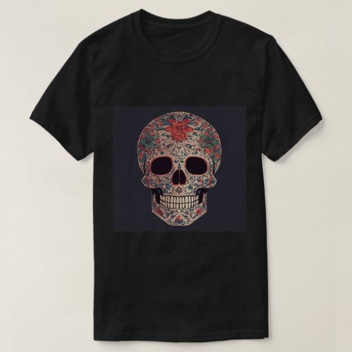Black Tshirt with a fancy skull