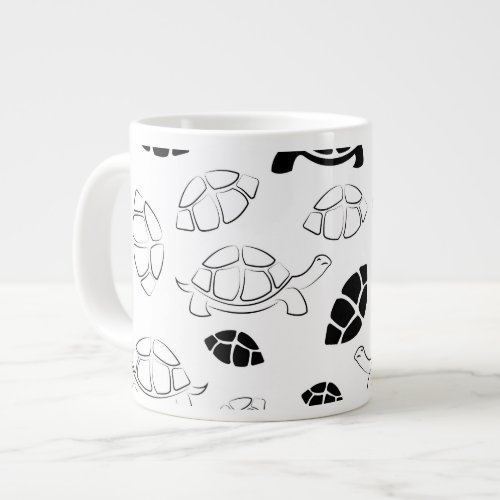 Black Turtle Giant Coffee Mug