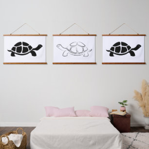 Black Turtle Hanging Tapestry