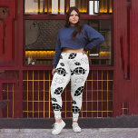 Black Turtle Leggings<br><div class="desc">Black tortoise cartoon style wild animal pattern design form,  created to make it look great on products. Try out this turtle pattern and enjoy shopping with us.</div>