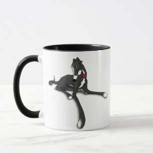 Black Tux Greyhound Mug