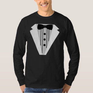 Black Tuxedo Bow Tie Formal T-Shirt