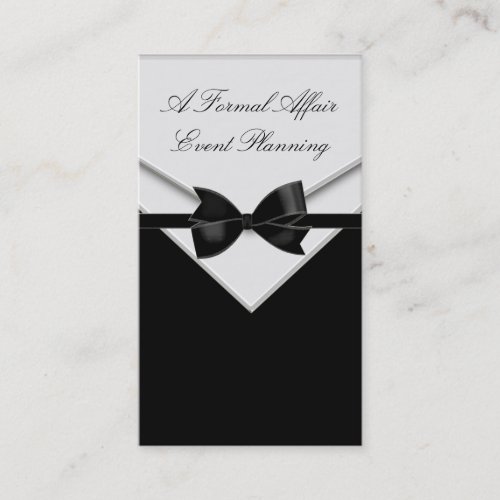 Black Tuxedo Business Cards
