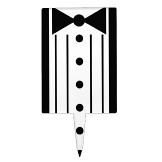 Black Tuxedo Cake Topper