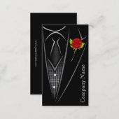 Black Tuxedo Men's Wear Business Card (Front/Back)