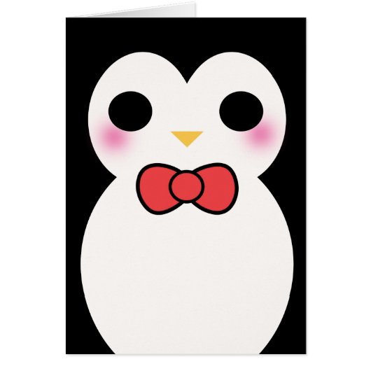 Black Tuxedo Penguin Cards (Front)
