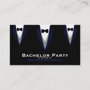 Black Tuxedo, Sleek & Modern Bachelor Party Ticket