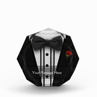 Black Tuxedo with Bow Tie Acrylic Award