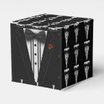 Black Tuxedo With Bow Tie Favor Boxes at Zazzle