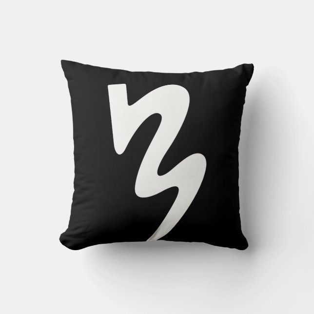 Black Two Sided Logo Pillow: Batavia Marching Band Throw Pillow (Front)