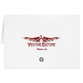 Black Two Tone 54 Chevy Hot Rod in Flames Card (Back Horizontal)