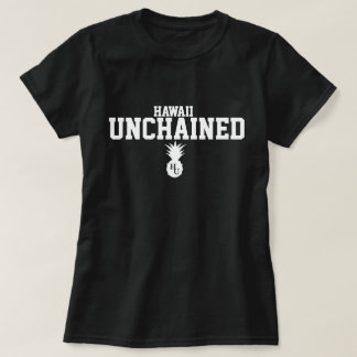 Black unchained womens tee