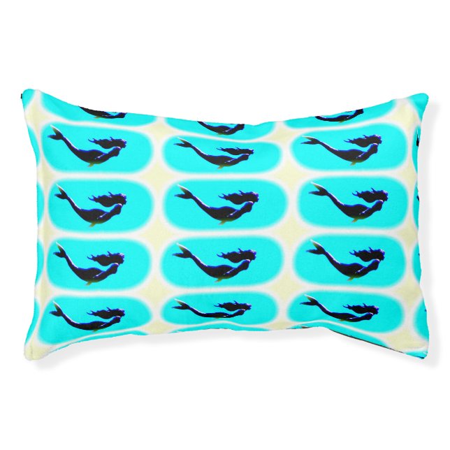black underwater mermaids pet bed (Front)