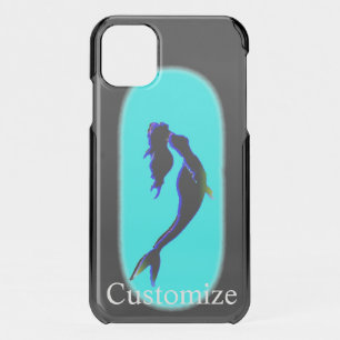Black underwater mermaids swimming iPhone 11 case
