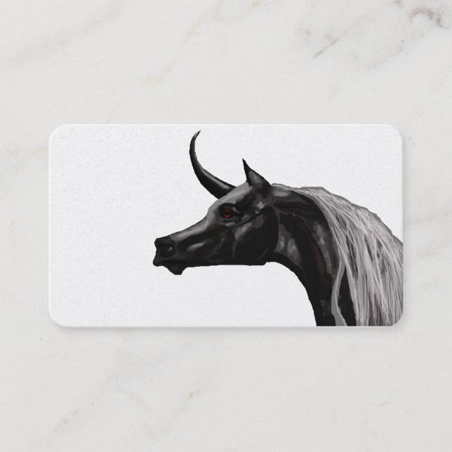 Black Unicorn Business Cards (Front)