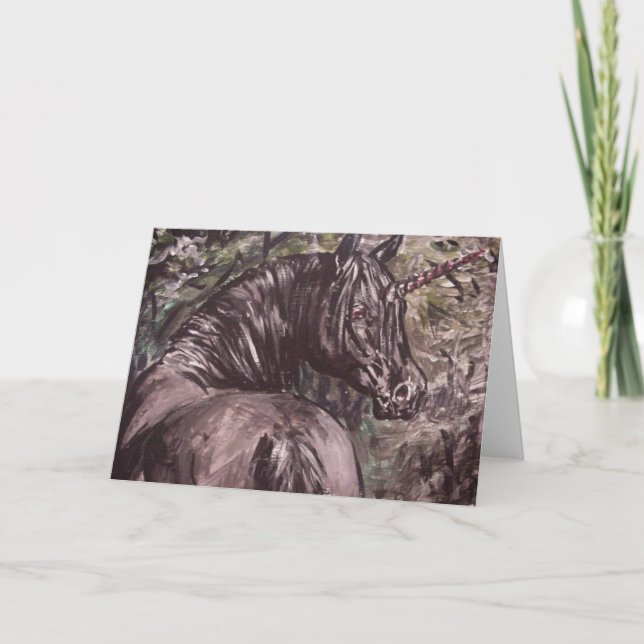black unicorn card (Front)