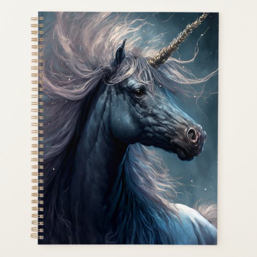 Black Unicorn Fantasy Art Planner