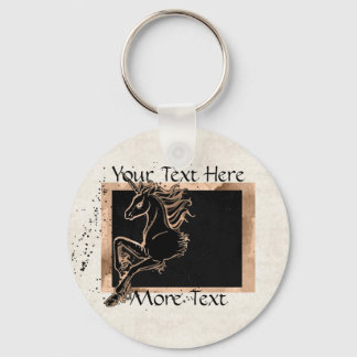 Black Unicorn Keychain
