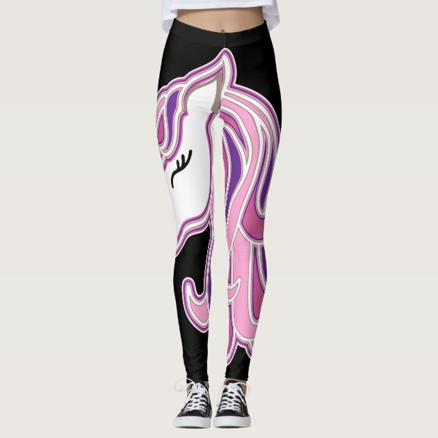 Black unicorn outlet leggings