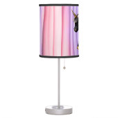 Black Unicorn Pink Ears  Table Lamp (Left)