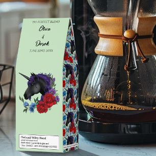 Black Unicorn Purple Red Sage Flowers Roasted Coffee