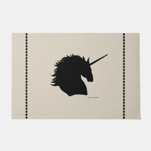 "Black Unicorn Sigil" Sand Door Mat